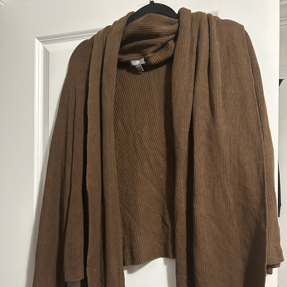 J. JIll Brown Shawl Wrap - Size 2x